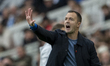Chris Davies is the Birmingham City Manager during the Sky Bet Championship match between...