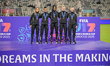 Referees of the Brazil-Mexico match receive medals at the FIFA U17 Women's World Cup Moroc...