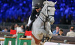 Simon Delestre from France rides Gatsby du Tillard during the CSI5*-W Grand Prix 5, barrag...