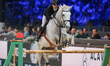 Simon Delestre from France rides Gatsby du Tillard during the CSI5*-W Grand Prix 5, barrag...