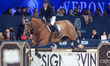 Paolo Paini from Italy rides Mille Lire di Ca San Giorgio and is in action during the CSI5...