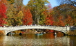 Tourists and visitors sail in boats on the Central Park lake amid the golden and reddish r...