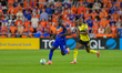 Cincinnati striker, Kevin Denkey (9), appears during the Audi 2025 MLS Cup Playoffs Game 3...