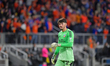Cincinnati goalie, Roman Celentano (18), is seen during the Audi 2025 MLS Cup Playoffs Gam...