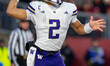 Washington Huskies quarterback Demond Williams Jr. (2) attempts a pass against the Wiscons...