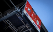 The scoreboard shows 2-1 during the match between FC Utrecht and AFC Ajax Amsterdam at the...
