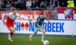 FC Utrecht defender Matisse Didden and AFC Ajax Amsterdam forward Raul Moro play during th...