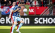 FC Utrecht defender Nick Viergever and AFC Ajax Amsterdam forward Wout Weghorst play durin...