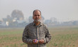 Abdul Hameed Bhat, 47, a Kashmiri saffron farmer, is pictured at a saffron field in Pampor...