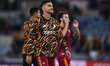 Lorenzo Pellegrini of A.S. Roma greets the fans at the end of the 11th day of the Serie A...