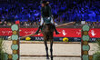 Barbara Schnieper from Switzerland rides Licolle during the CSI5*-W Longines FEI Jumping W...