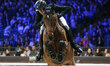 Max Kuhner from Austria is in action during the CSI5*-W Longines FEI Jumping World Cup 202...