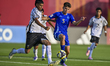Santiago Espindola of Argentina and Farhaan Khan of Fiji are in action during the FIFA U-1...