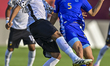 Santiago Espindola of Argentina and Farhaan Khan of Fiji are in action during the FIFA U-1...