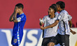 Uriel Ojeda of Argentina reacts after missing his penalty shot during the FIFA U-17 World...