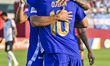 Uriel Ojeda of Argentina celebrates after scoring a goal during the FIFA U-17 World Cup Qa...