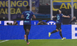 Lautaro Martinez celebrates a goal during the match between FC Internazionale and SS Lazio...