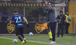 Maurizio Sarri is the Head Coach of S.S. Lazio during the match between FC Internazionale...