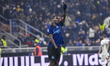 Ange-Yoan Bonny celebrates a goal during the match between FC Internazionale and SS Lazio...