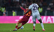 Tommaso Baldanzi of A.S. Roma and Oumar Solet of Udinese Calcio are in action during the 1...