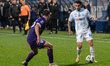 Midfielder Oleh Horin of FC LNZ Cherkasy and defender Vladyslav Dubinchak of FC Dynamo Kyi...