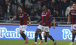 Riccardo Orsolini of Bologna FC celebrates the goal by Jhon Janer Lucumi Bonilla ''Lucumi'...