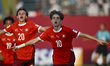 Mijajlovic Mladen of Switzerland celebrates after scoring a goal in the FIFA U-17 World Cu...