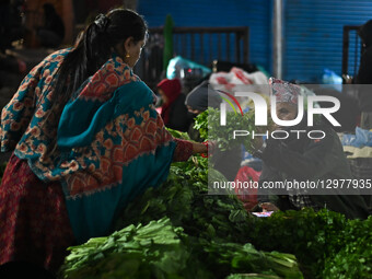 The bustling Kalimati Vegetable Market, the largest wholesale vegetable and fruit market in Nepal, is seen in Nepal, on November 11, 2025. I... by Safal Prakash Shrestha/NurPhoto