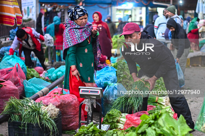 Bustling Market Of Kalimati Vegetable Market, Nepal