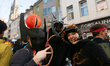 Carnival revelers celebrate the opening of Carnival at Zulpicher, the party zone in Cologn...