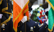 The NYPD Honor Guard holds position during a ceremony at Madison Square Park in New York C...