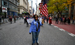 The Daughters of the American Revolution march during the Veterans Day Parade on Fifth Ave...