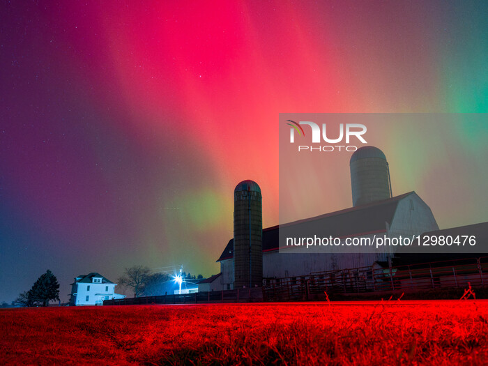 Solar Storm Lights Up Wisconsin Farmland In Rare Aurora Spectacle