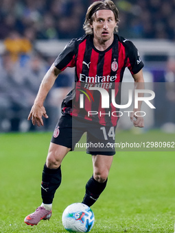 Luka Modric of AC Milan in action during the Serie A Enilive match between Parma Calcio 1903 and  AC Milan  at Stadio Ennio Tardini on Novem... by Giuseppe Maffia/NurPhoto