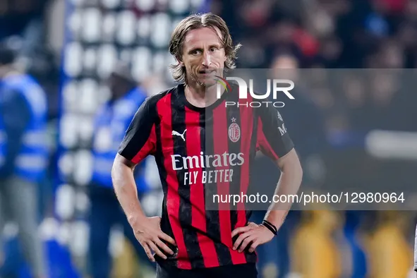 Luka Modric of AC Milan looks dejected during the Serie A Enilive match between Parma Calcio 1903 and  AC Milan  at Stadio Ennio Tardini on... by Giuseppe Maffia/NurPhoto