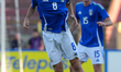 Emanuele Sala of Italy plays during the qualifying match for the European Under-19 Champio...