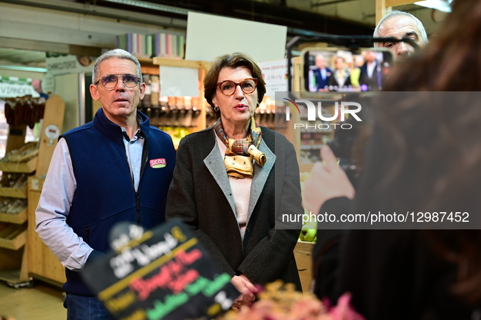 Minister Of Agriculture Annie Genevard Visits The Sicoly Cooperative In Saint Laurent D Agny In France
