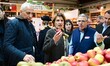 Annie Genevard, Minister of Agriculture, Food Processing, and Food Sovereignty, visits the...