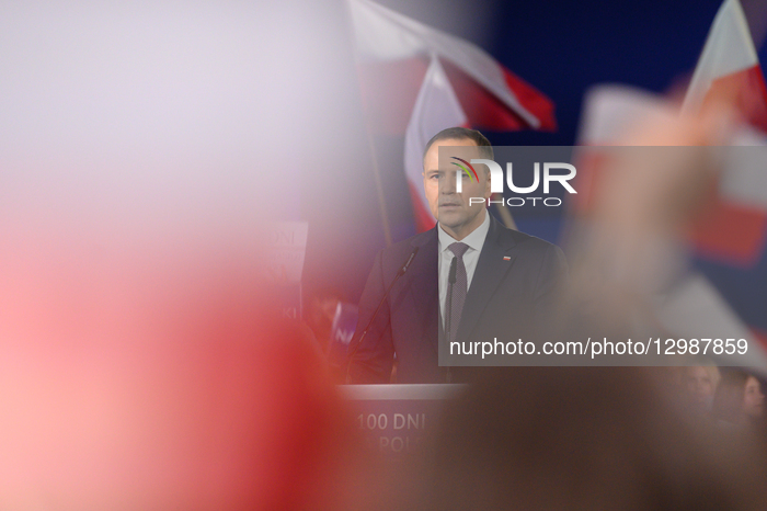 Polish President Karol Nawrocki Meeting In Minsk Mazowiecki.