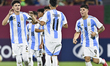 Ramiro Tulian of Argentina celebrates after scoring a goal during the FIFA U-17 World Cup...
