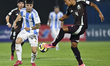 Misael Zalazar of Argentina and Michael Corona of Mexico are in action during the FIFA U-1...