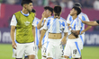 Argentina players react after a penalty-shootout defeat in their FIFA U-17 World Cup Qatar...