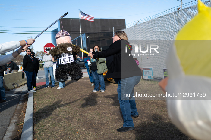 Protestors At Broadview ICE Facility