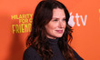 American actress and theater director Katie Lowes arrives at Hilarity For Charity's Friend...