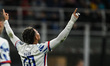 Antonio Nusa of Norway celebrates after a goal during the 2026 FIFA World Cup Qualifying G...