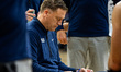 John Rhodes is the Penn State Nittany Lions head coach during an NCAA basketball game at X...