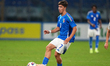 Federico Coletta of Italy plays during the qualifying match for the European Under-19 Cham...