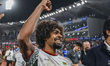 Hamza Choudhury of Bangladesh celebrates after winning the match during the third round of...