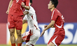 Futa Takeno of Japan and Kwang Song Pak of Korea DPR are in action during the FIFA U-17 Wo...