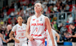 Magdalena Szymkiewicz plays during the FIBA Women's EuroBasket 2027 Qualifiers match betwe...